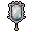 silver hand mirror